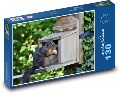 Eichhörnchen - Tier, Wald - Puzzle - 130 Teile