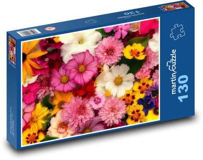 Květiny - zahrada, jaro - Puzzle 130 dílků, rozměr 28,7x20 cm
