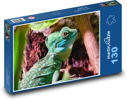 Bazilisk - jašterica, plaz - Puzzle 130 dielikov, rozmer 28,7x20 cm 