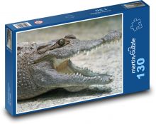 Crocodile - reptile, animal Puzzle 130 pieces - 28.7 x 20 cm 