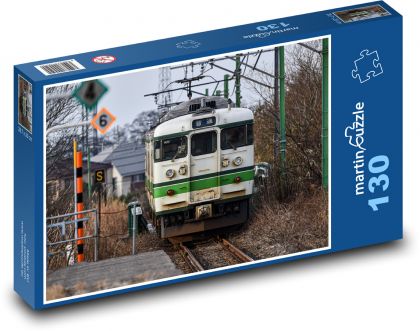 Train - tracks, railways - Puzzle 130 pieces, size 28.7x20 cm 