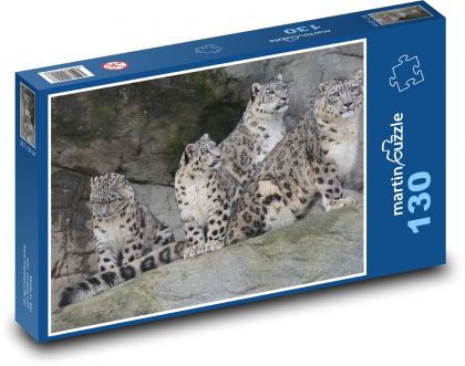 Levhart - mačky, zviera - Puzzle 130 dielikov, rozmer 28,7x20 cm 
