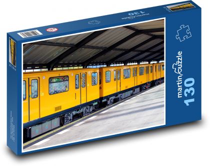 Berlin - stanice metra, vlak - Puzzle 130 dílků, rozměr 28,7x20 cm