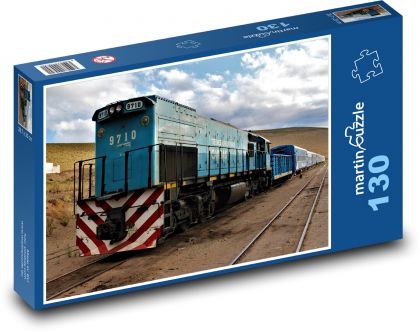 Vlak - železnice, přeprava - Puzzle 130 dílků, rozměr 28,7x20 cm