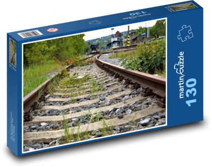 Kolejnice - železnice - Puzzle 130 dílků, rozměr 28,7x20 cm