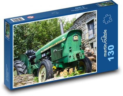 Traktor - poľnohospodárstvo, zber - Puzzle 130 dielikov, rozmer 28,7x20 cm 