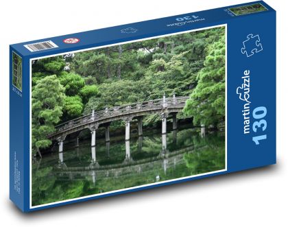 Japonsko - Kjóto, most - Puzzle 130 dílků, rozměr 28,7x20 cm