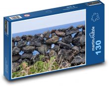 Stena - kamene, sopečný Puzzle 130 dielikov - 28,7 x 20 cm 