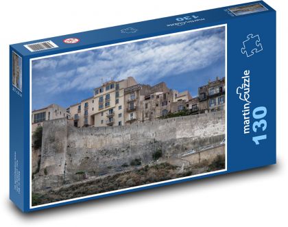 Korsika - Bonifacio, město - Puzzle 130 dílků, rozměr 28,7x20 cm