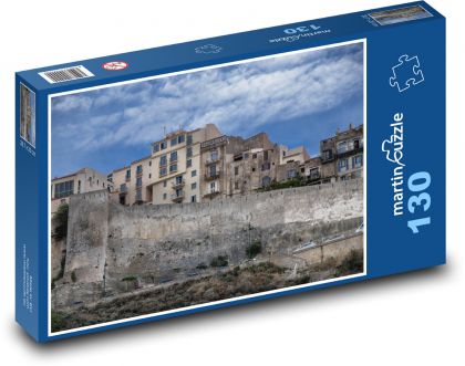Korzika - Bonifacio, mesto - Puzzle 130 dielikov, rozmer 28,7x20 cm 