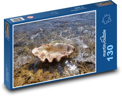 Obrie mušle - pláž, more - Puzzle 130 dielikov, rozmer 28,7x20 cm 