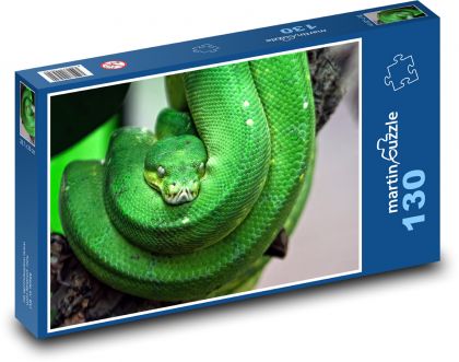 Snake - reptile - poisonous - Puzzle 130 pieces, size 28.7x20 cm 