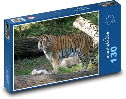 Tiger - predator, big cat - Puzzle 130 pieces, size 28.7x20 cm 