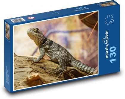 Leguán - jašterica, plaz - Puzzle 130 dielikov, rozmer 28,7x20 cm 