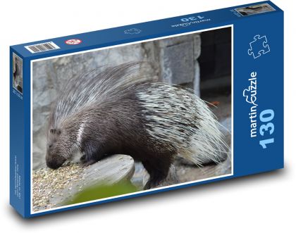 Porcupine - rodent, animal - Puzzle 130 pieces, size 28.7x20 cm 