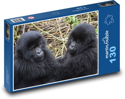 Gorila - mláďa, zvieratá - Puzzle 130 dielikov, rozmer 28,7x20 cm 