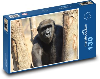 Gorilla - Tier, Affe - Puzzle - 130 Teile