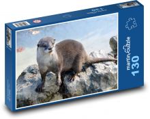 Vydra - cicavec, zviera Puzzle 130 dielikov - 28,7 x 20 cm 