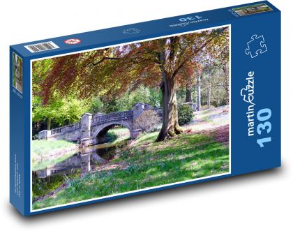Park - Brücke, Natur - Puzzle - 130 Teile