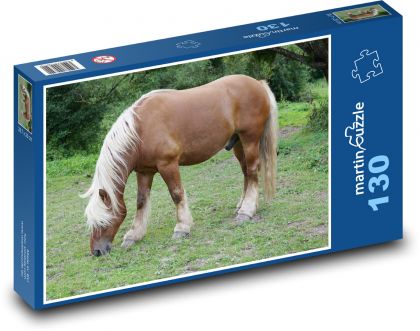 Pferd - Weide, Tier - Puzzle - 130 Teile