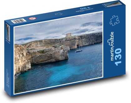 Wyspa - morze, podróże - Puzzle 130 elementów, rozmiar 28,7x20 cm