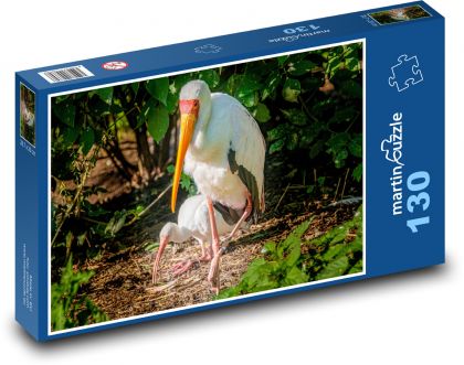 Ibis - ptak, zwierzę - Puzzle 130 elementów, rozmiar 28,7x20 cm