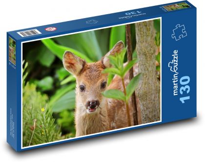 Kolouch - jelen, mládě - Puzzle 130 dílků, rozměr 28,7x20 cm