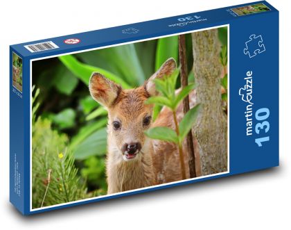 Kolouch - jeleň, mláďa - Puzzle 130 dielikov, rozmer 28,7x20 cm 