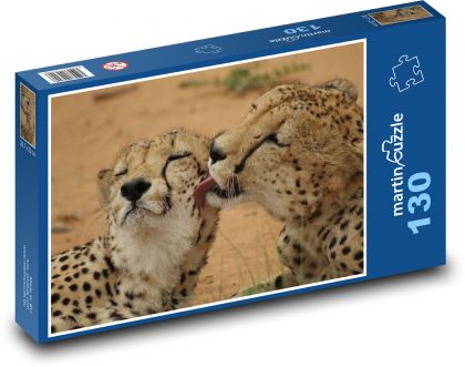 Gepard - kočka, šelma - Puzzle 130 dílků, rozměr 28,7x20 cm