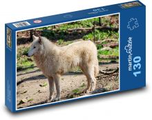 White Wolf - Wild Animal Puzzle 130 pieces - 28.7 x 20 cm 
