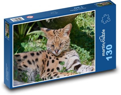 Wildkatze - Luchs, Afrika - Puzzle - 130 Teile