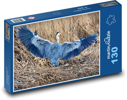 Volavka - pták, zvíře - Puzzle 130 dílků, rozměr 28,7x20 cm
