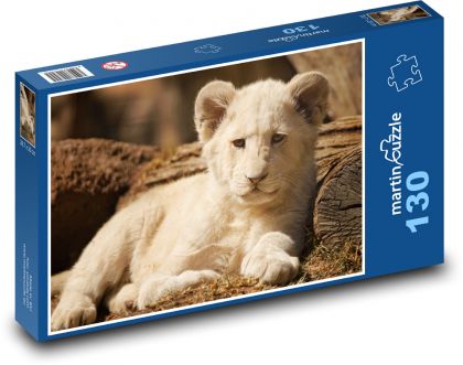 Lev - mládě, zvíře - Puzzle 130 dílků, rozměr 28,7x20 cm