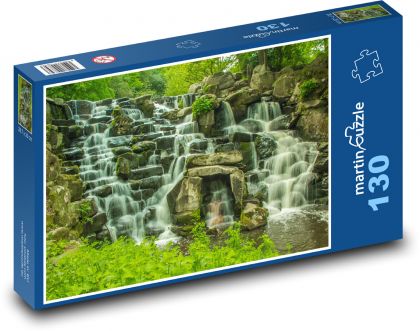 Keywords: forest, river, source, water - Puzzle 130 pieces, size 28.7x20 cm 