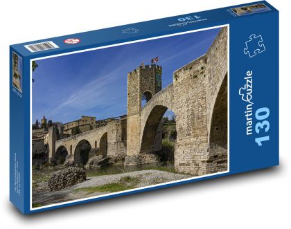 Středověká Architektura - hrad - Puzzle 130 dílků, rozměr 28,7x20 cm