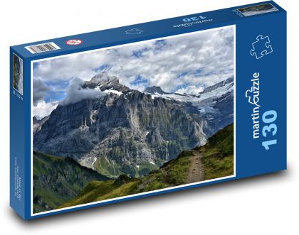 Hora - Alpy, příroda - Puzzle 130 dílků, rozměr 28,7x20 cm