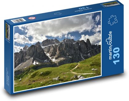 Skaly - hory, Alpy - Puzzle 130 dielikov, rozmer 28,7x20 cm 