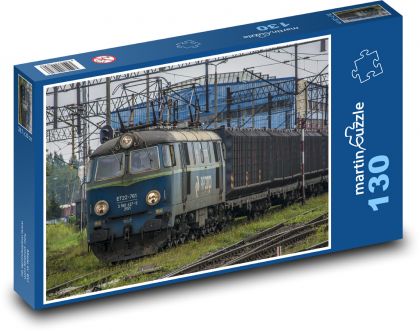 Transport - pociąg, kolej - Puzzle 130 elementów, rozmiar 28,7x20 cm