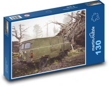 UAZ - vrak, auto Puzzle 130 dílků - 28,7 x 20 cm