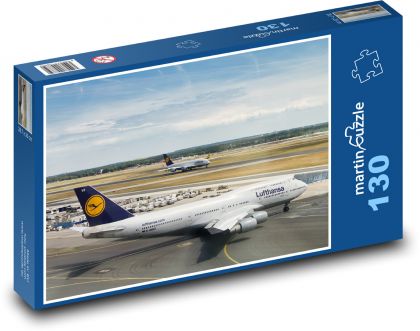 Frankfurt - airport, plane - Puzzle 130 pieces, size 28.7x20 cm 