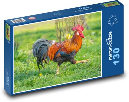 Poultry - rooster - Puzzle 130 pieces, size 28.7x20 cm 