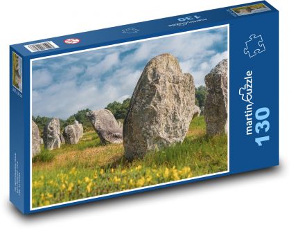Bretónsko - kamene - Puzzle 130 dielikov, rozmer 28,7x20 cm 
