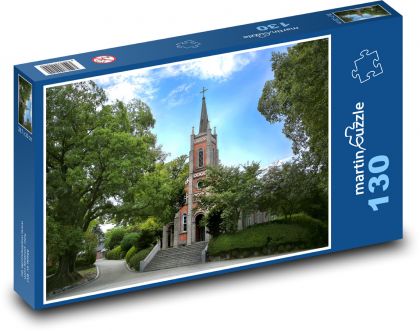 Korea - church, park - Puzzle 130 pieces, size 28.7x20 cm 