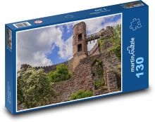 Zrúcanina hradu - pevnosť Puzzle 130 dielikov - 28,7 x 20 cm 