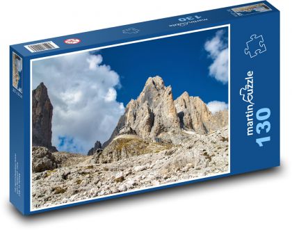 Taliansko - horská búda Rifugio - Puzzle 130 dielikov, rozmer 28,7x20 cm 