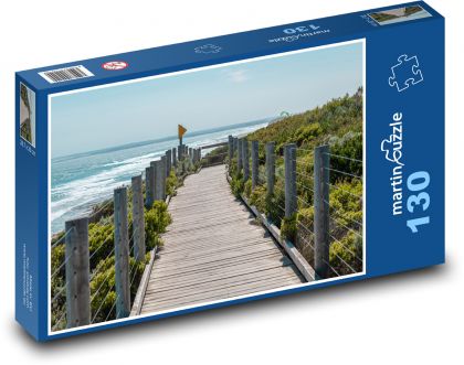 Ocean - promenade, sea - Puzzle 130 pieces, size 28.7x20 cm 