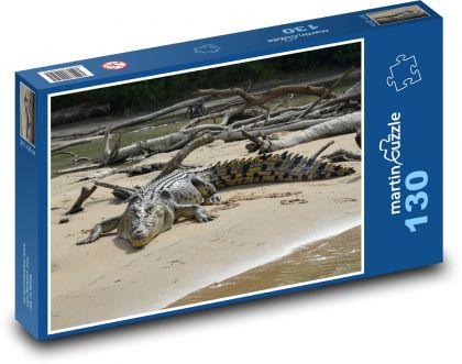 Plaz - krokodýl - Puzzle 130 dílků, rozměr 28,7x20 cm
