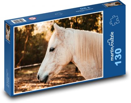 Australský pony - kůň, hříva - Puzzle 130 dílků, rozměr 28,7x20 cm
