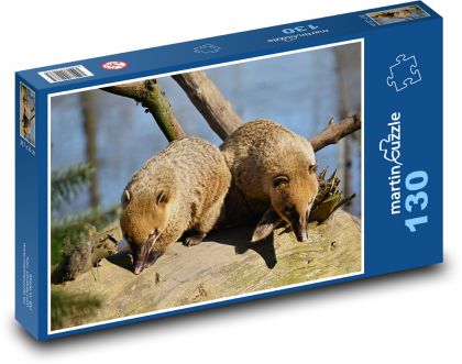 Nosal - zwierzęta, ssak - Puzzle 130 elementów, rozmiar 28,7x20 cm