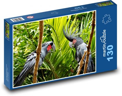 Kakadu - ptáci, zvířata - Puzzle 130 dílků, rozměr 28,7x20 cm